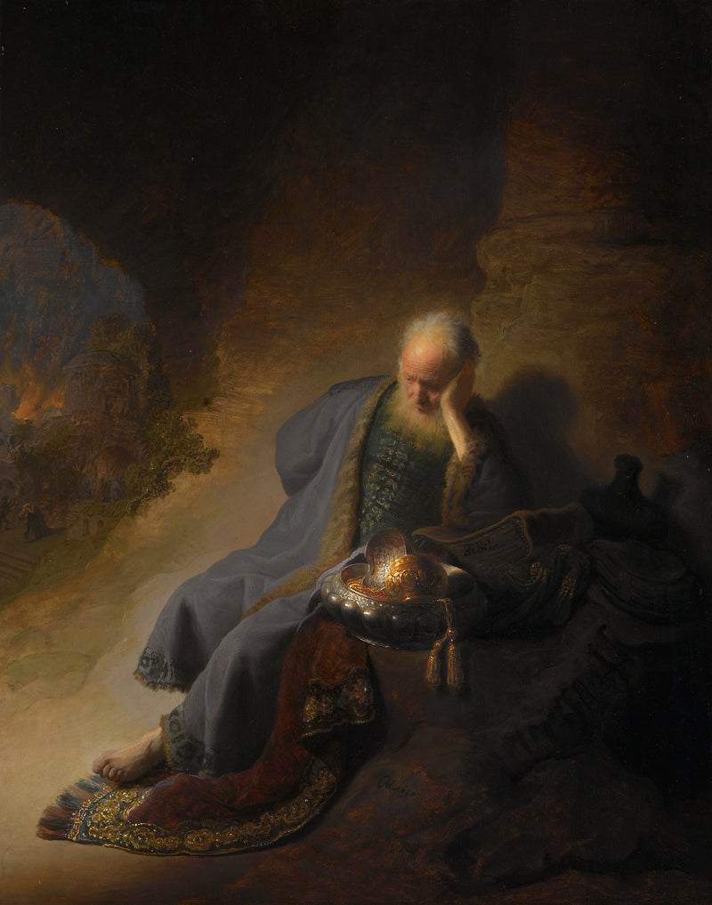 Jérémie græd over ødelæggelsen af Jerusalem - Rembrandt