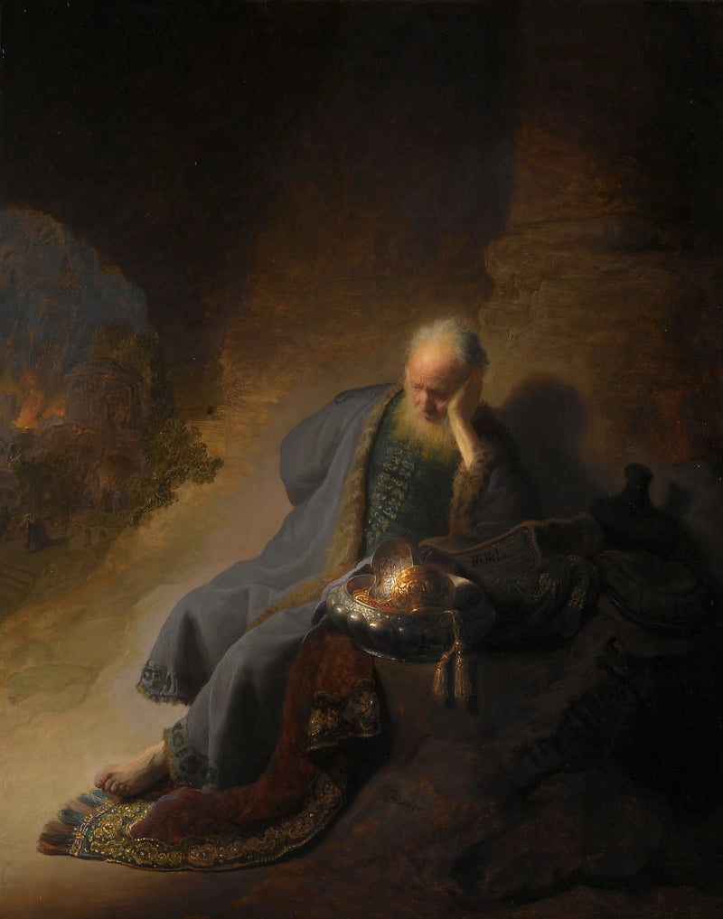 Jérémie græd over ødelæggelsen af Jerusalem - Rembrandt