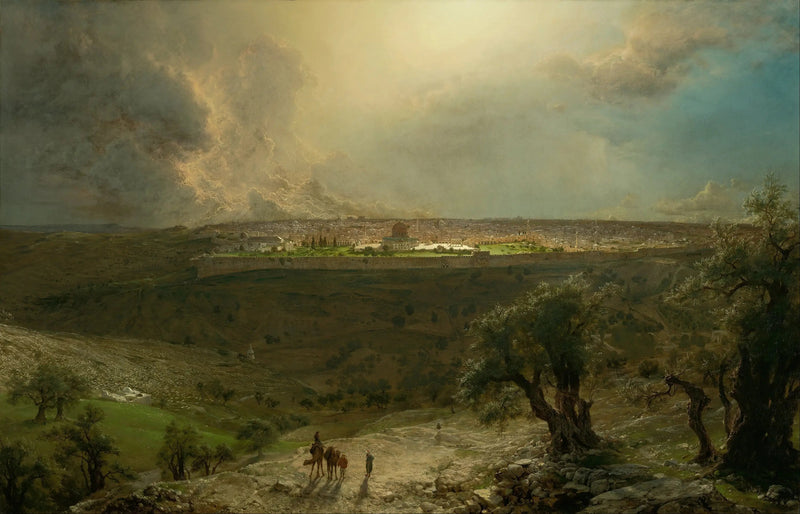 Jerusalem fra Olivengården - Frederic Edwin Church