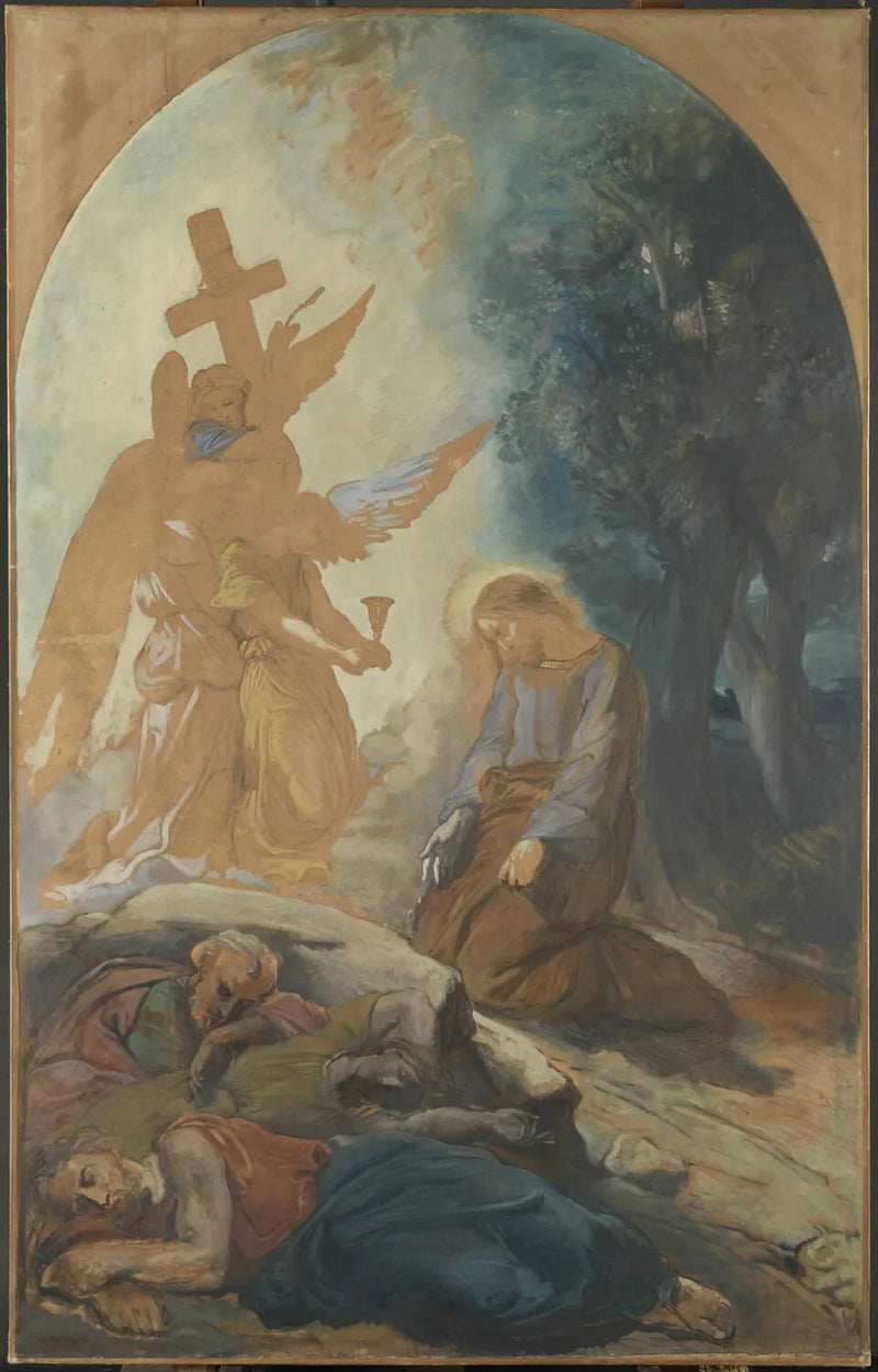 Jesus i Oliventræets Have - Théodore Chassériau