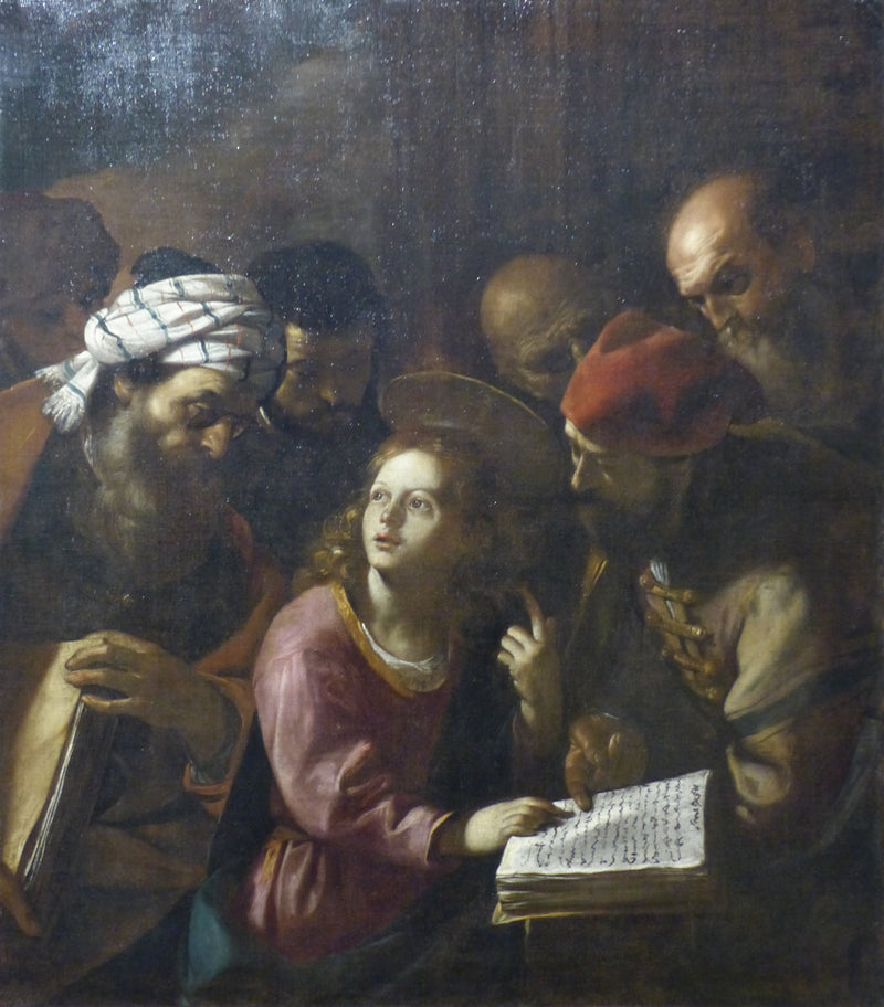Jesus midt blandt lærerne - Mattia Preti