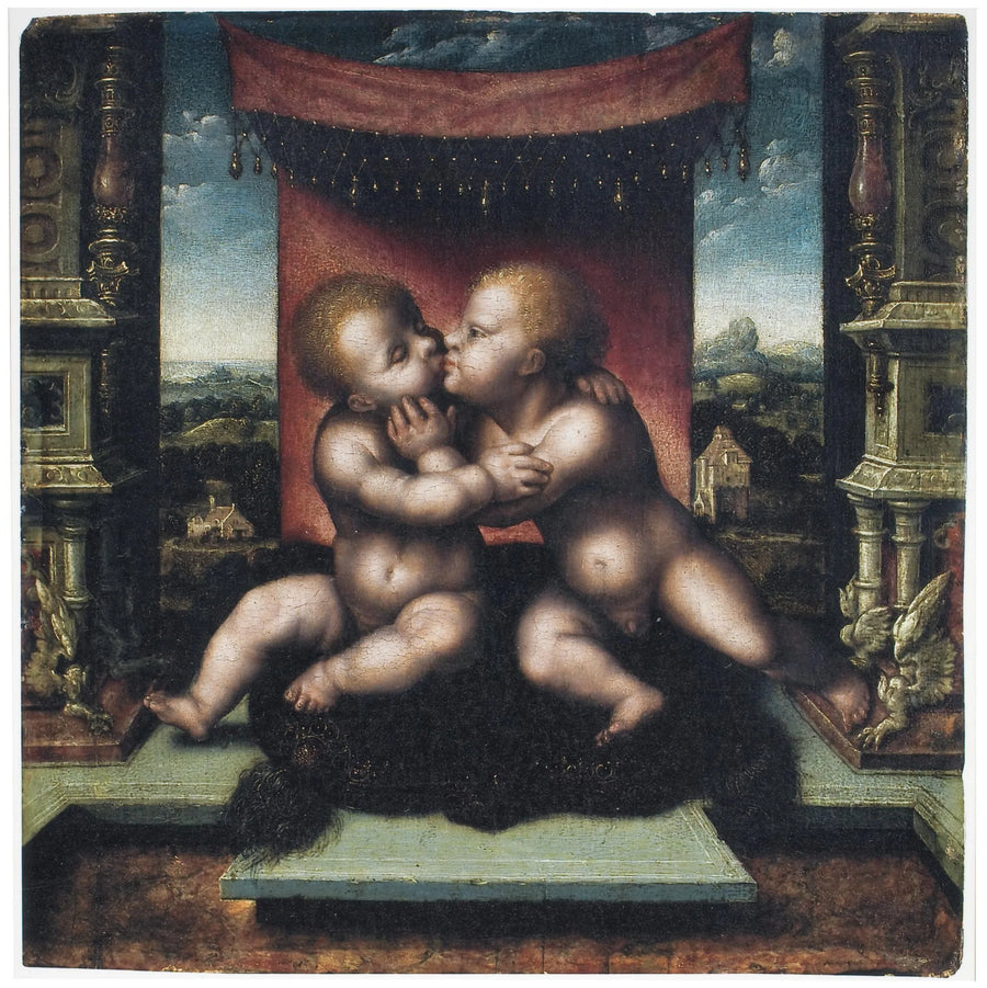 Jesus Kristus og Johannes Døber børn, anden kvartal af det XVI. århundrede - Joos van Cleve