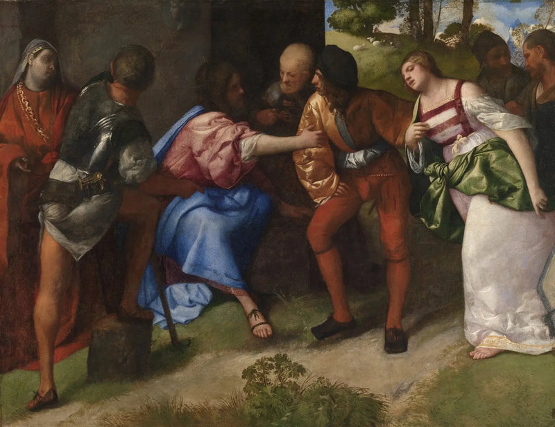Jesus og den adultere kvinde - Titian