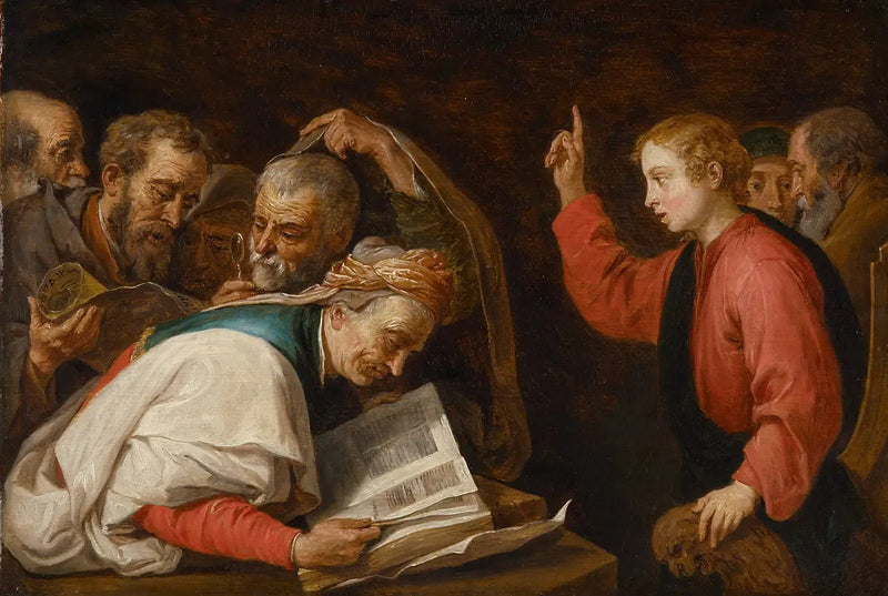 Jesus blandt lærerne - David Teniers den Yngre