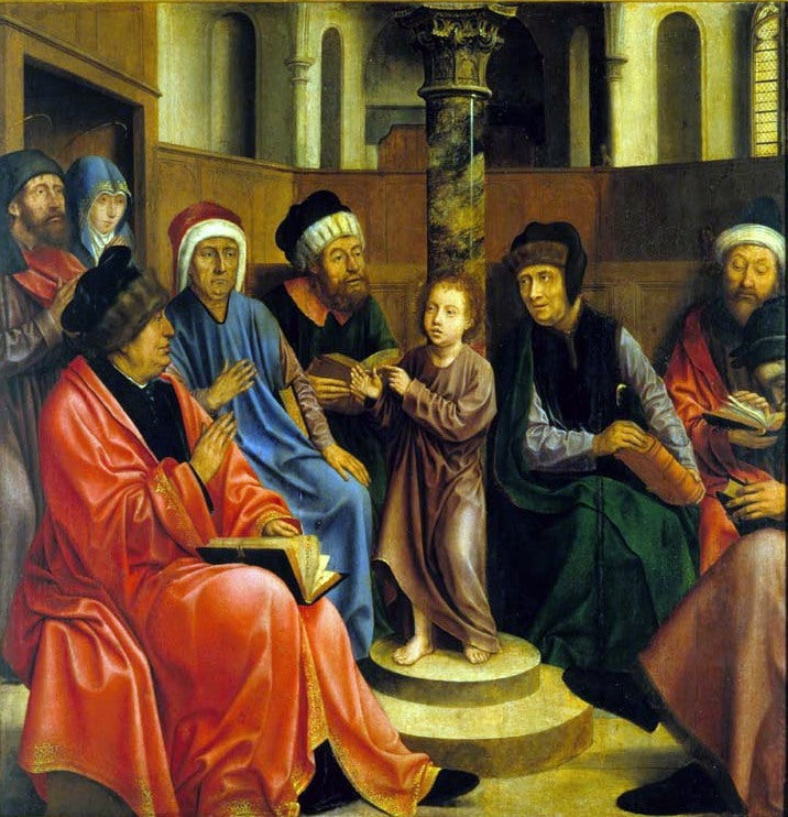 Jesus blandt lærerne - Quentin Metsys