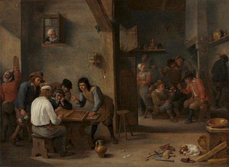 Backgammon-spil - David Teniers den Yngre