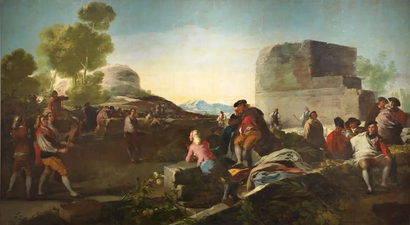 boldspil med racket - Francisco de Goya