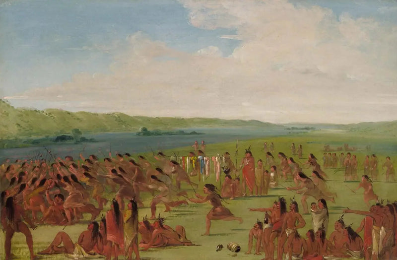 Kvindernes boldspil, Prairie du Chien - George Catlin