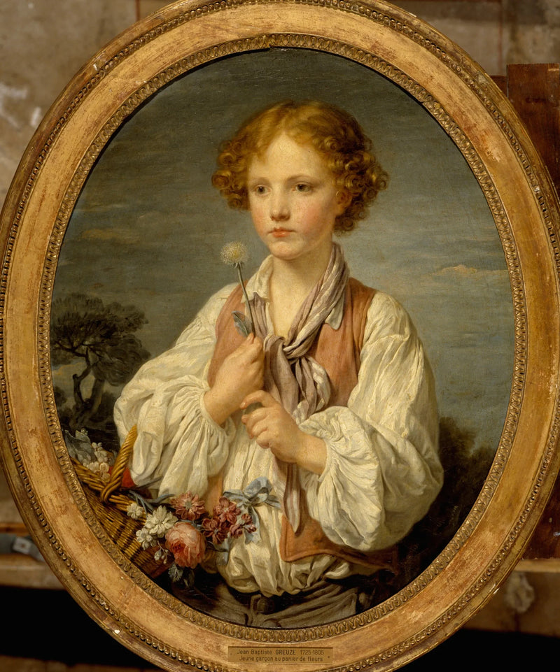 Ung hyrde, der prøver skæbnen for at finde ud af, om han er elsket af sin hyrdedatter - Jean-Baptiste Greuze