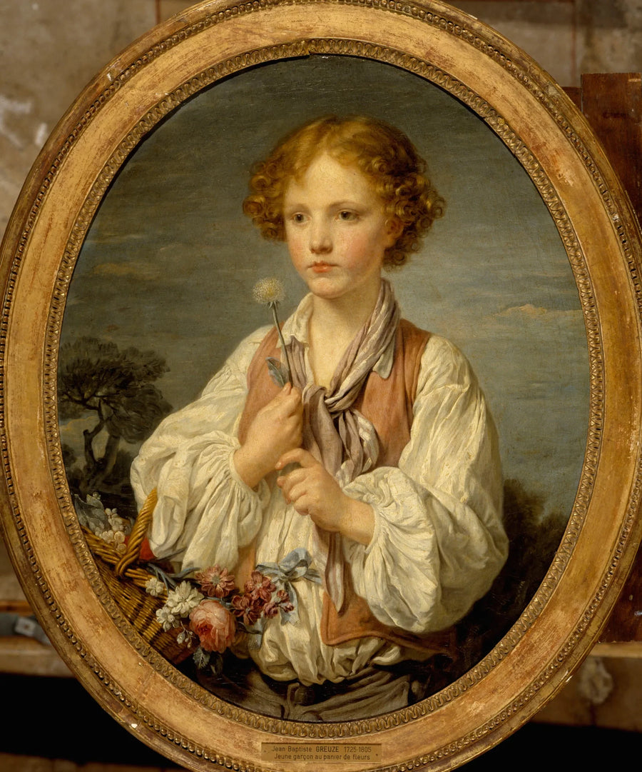 Ung hyrde, der prøver skæbnen for at finde ud af, om han er elsket af sin hyrdedatter - Jean-Baptiste Greuze