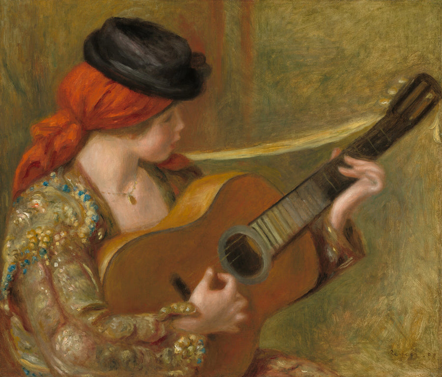 Jeune Espagnole à la guitare - Auguste Renoir