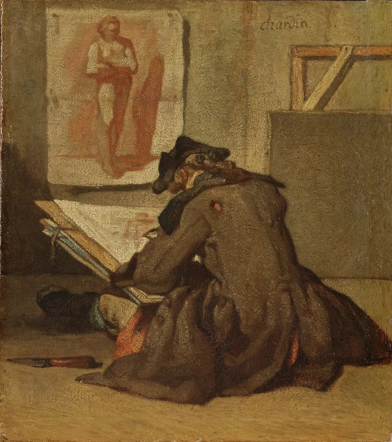 Ung studerende tegner - Jean Siméon Chardin