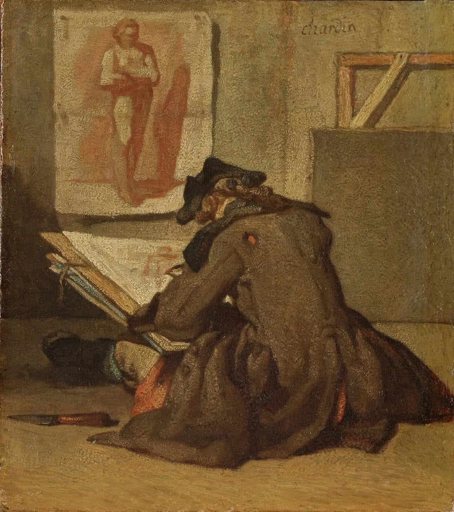 Ung studerende tegner - Jean Siméon Chardin