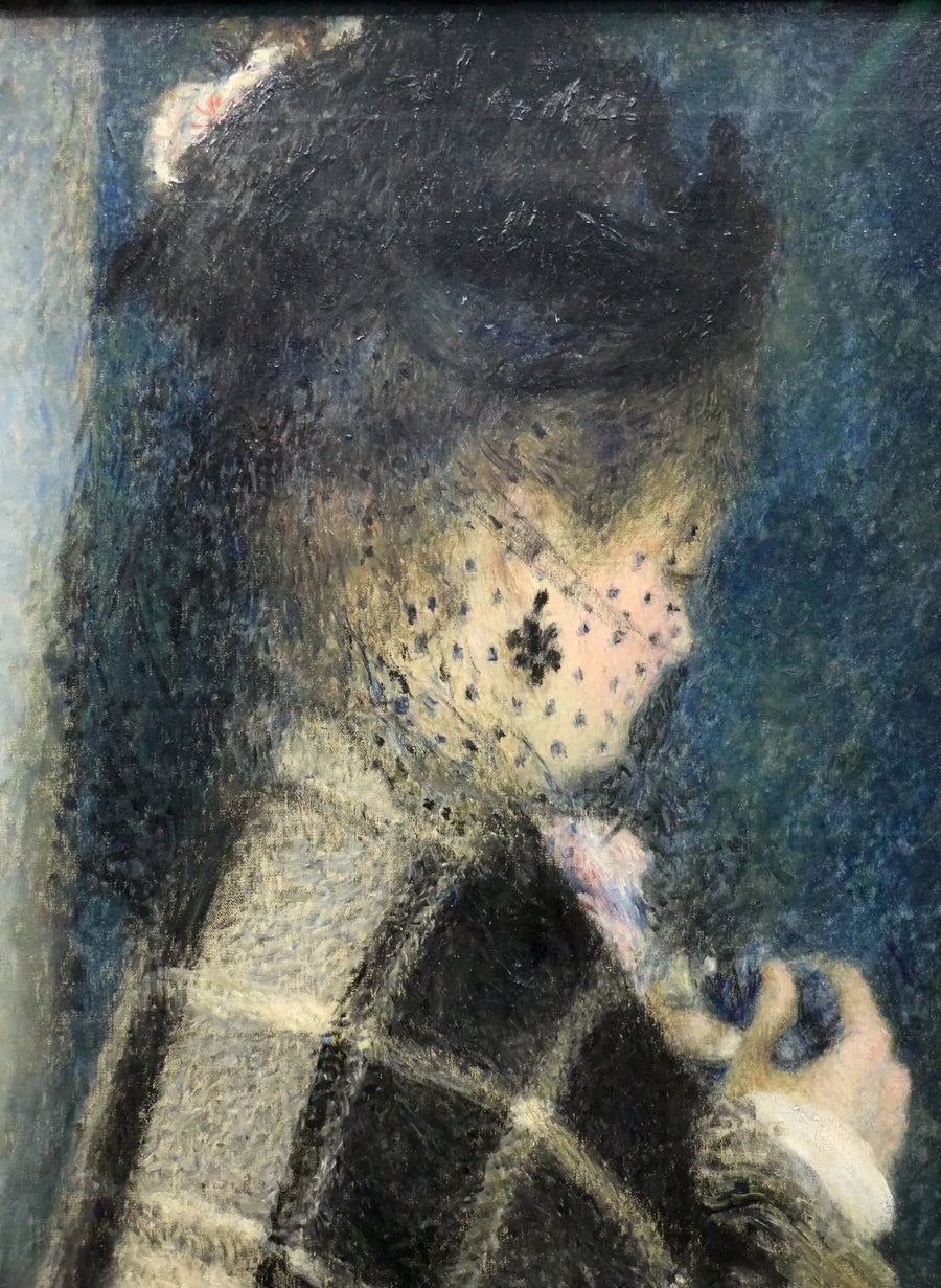 Ung kvinde med slør - Pierre-Auguste Renoir