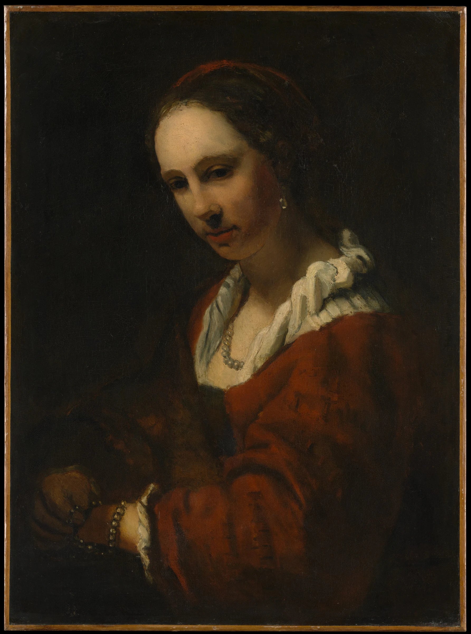 Jeune Femme au collier de perles - Willem Drost