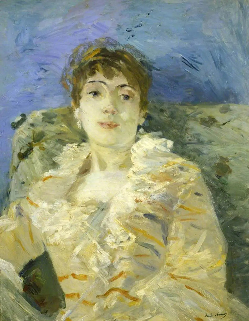 Ung kvinde ved sofaen - Berthe Morisot