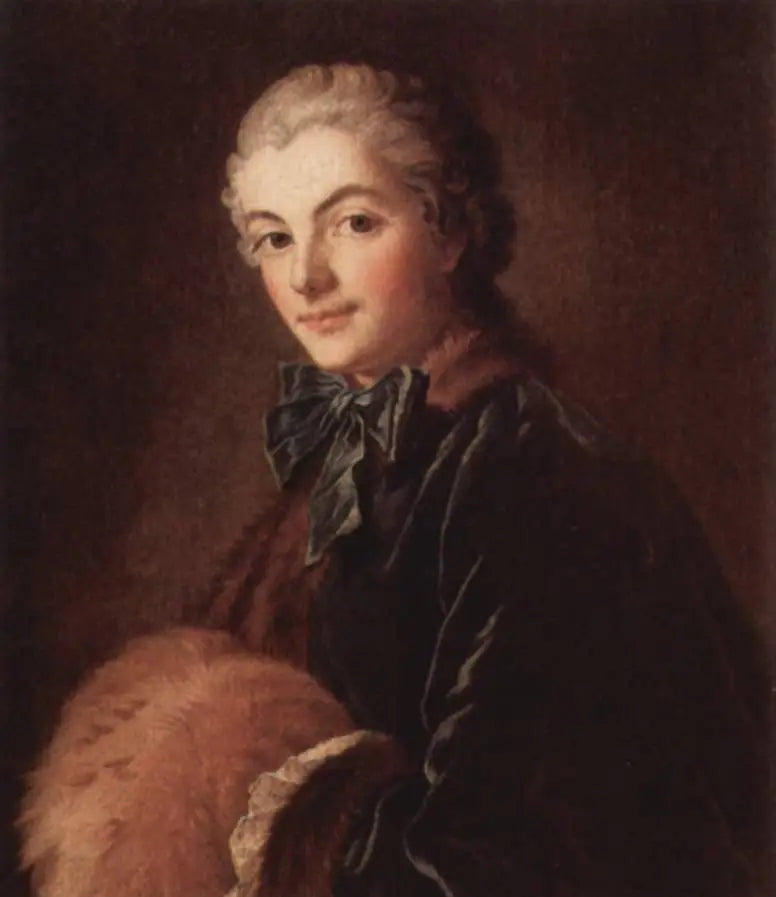 Ung kvinde med muffe - François Boucher