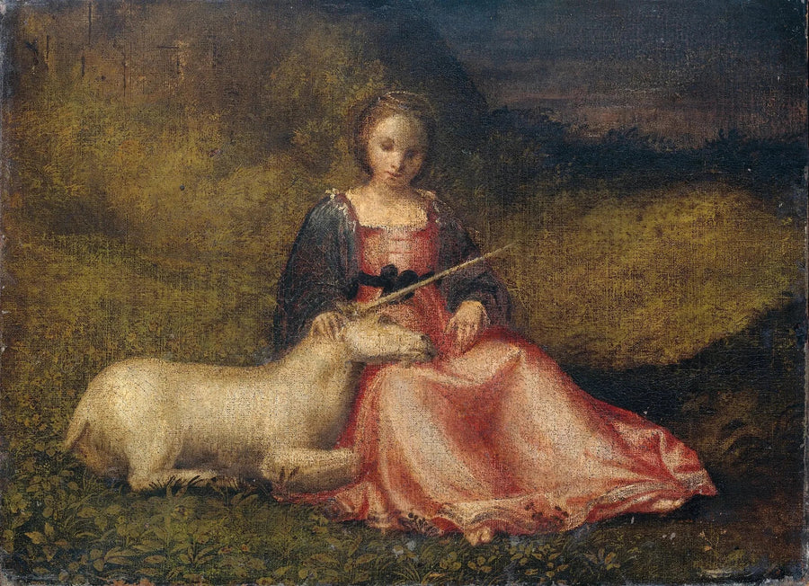 Ung kvinde med en enhjørning - Giorgione