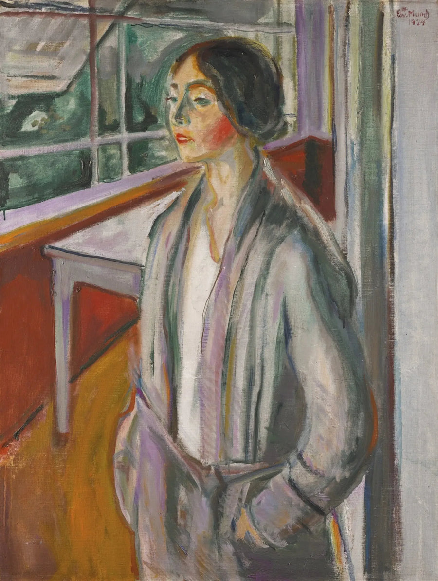 Ung Kvinde i Verandaen - Edvard Munch