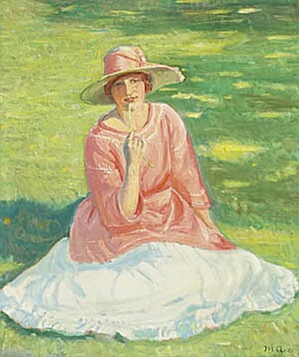 Ung kvinde i en have. - Michael Peter Ancher