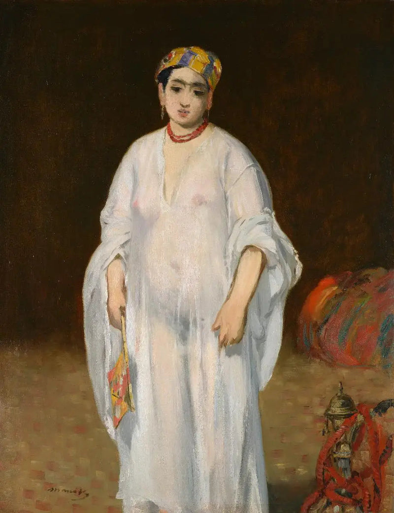 Ung kvinde i en orientalsk kjole - Édouard Manet