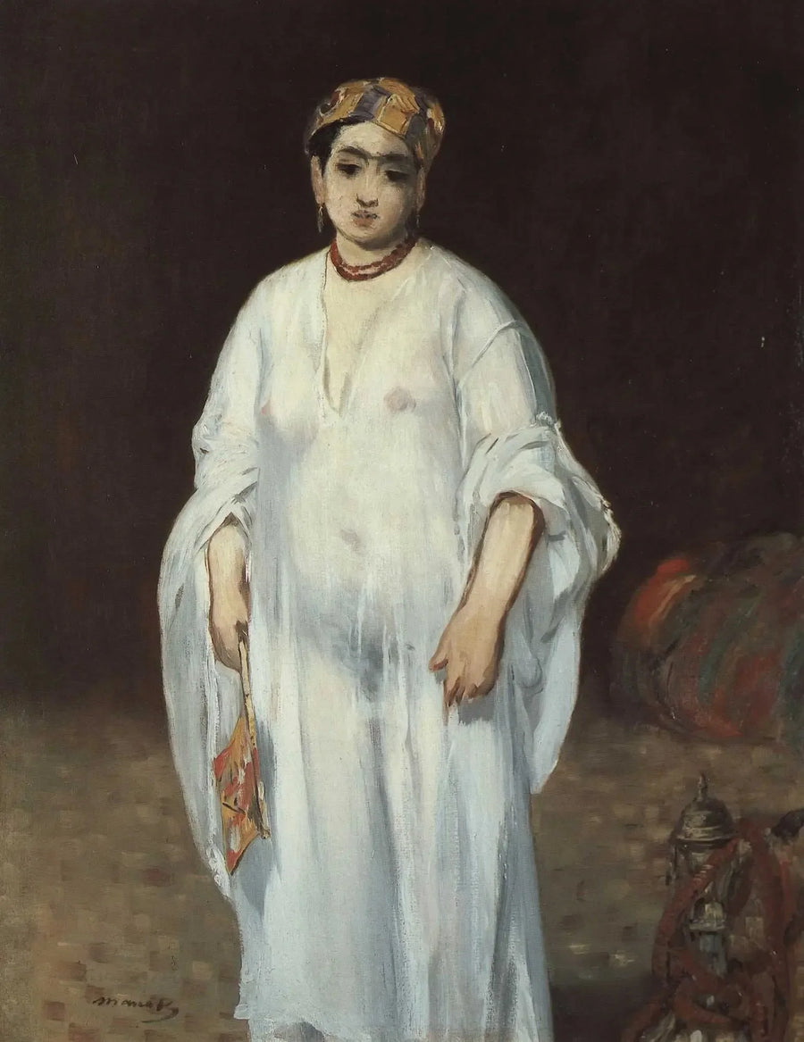 Ung kvinde i en orientalsk kjole - Édouard Manet
