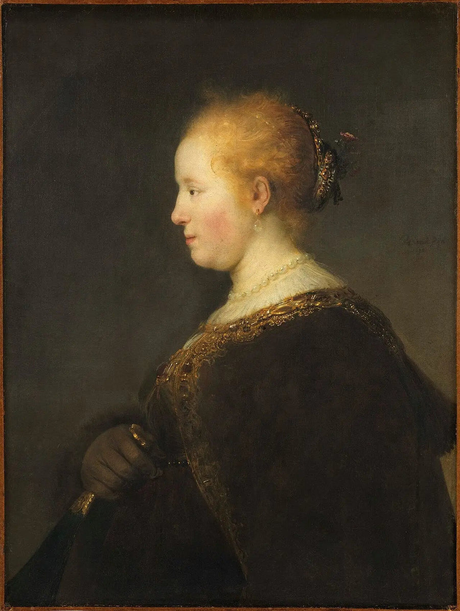 Ung kvinde i profil - Rembrandt
