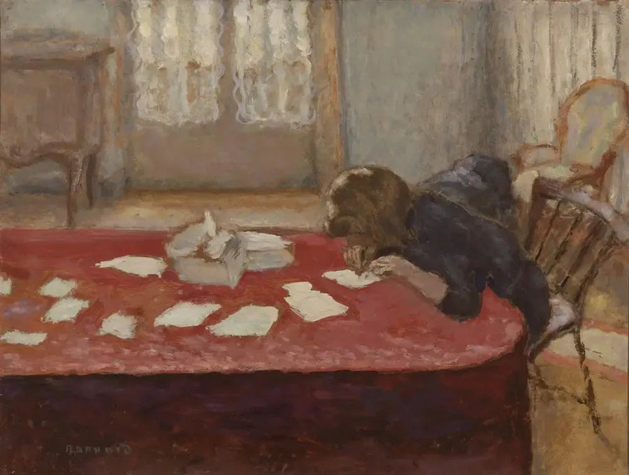 Ung kvinde skriver - Pierre Bonnard