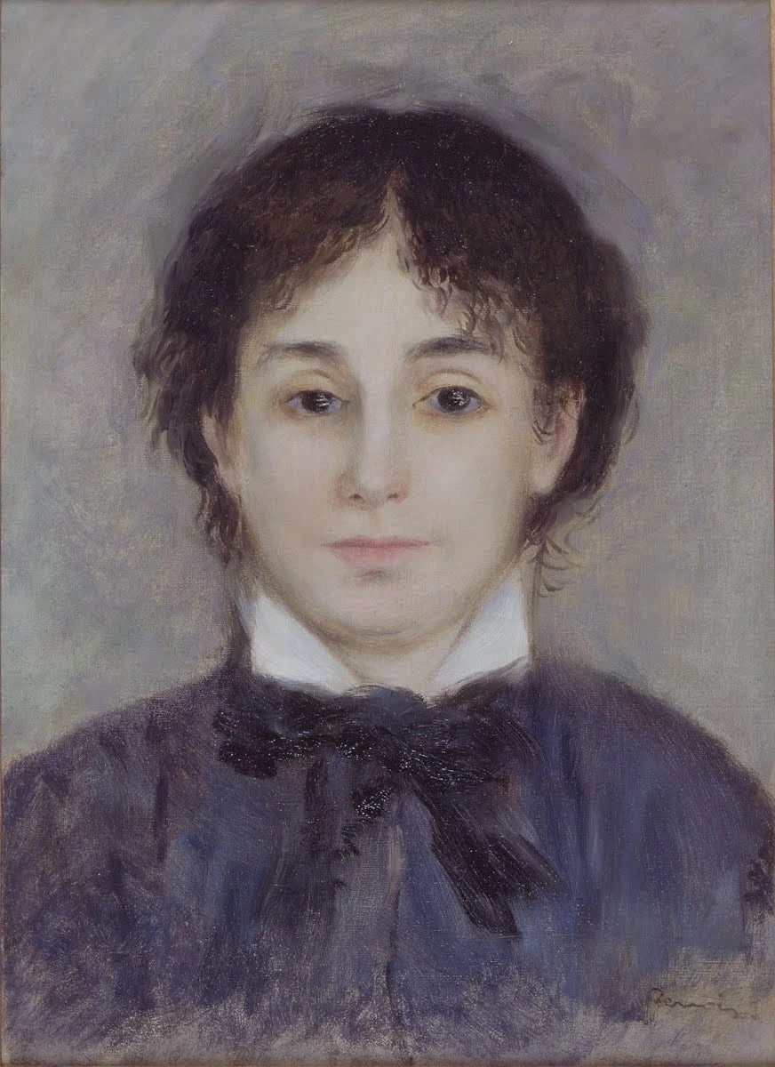Ung kvinde i blå - Pierre-Auguste Renoir