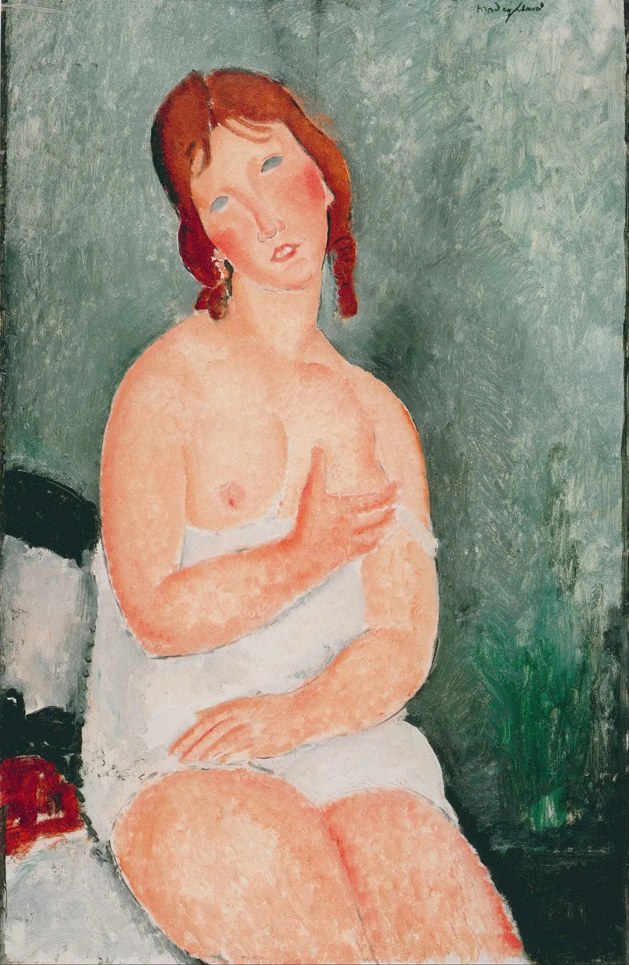 Ung kvinde i skjorte - Amedeo Modigliani