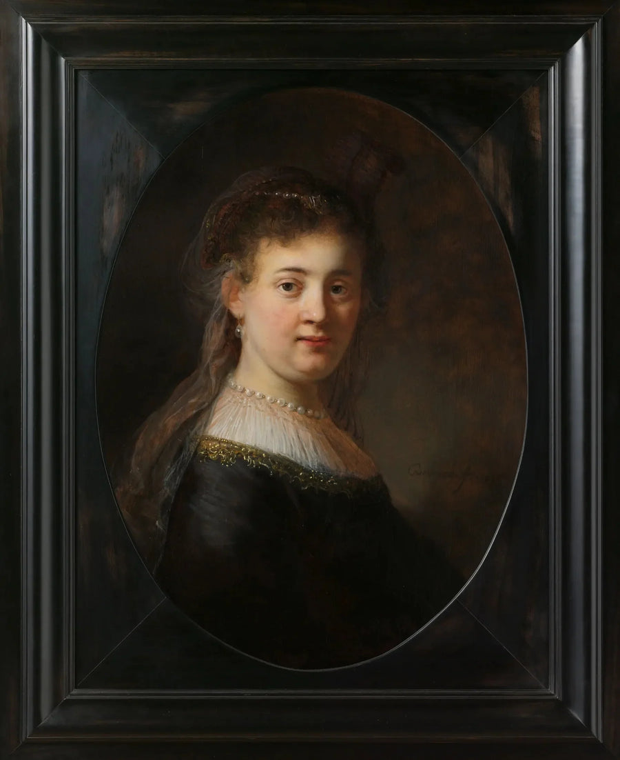 Ung kvinde i fantastisk kostume - Rembrandt
