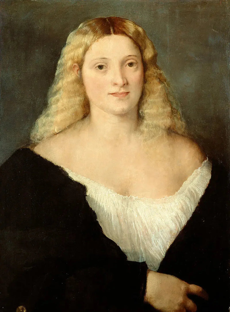 Ung kvinde i sort kjole - Titian