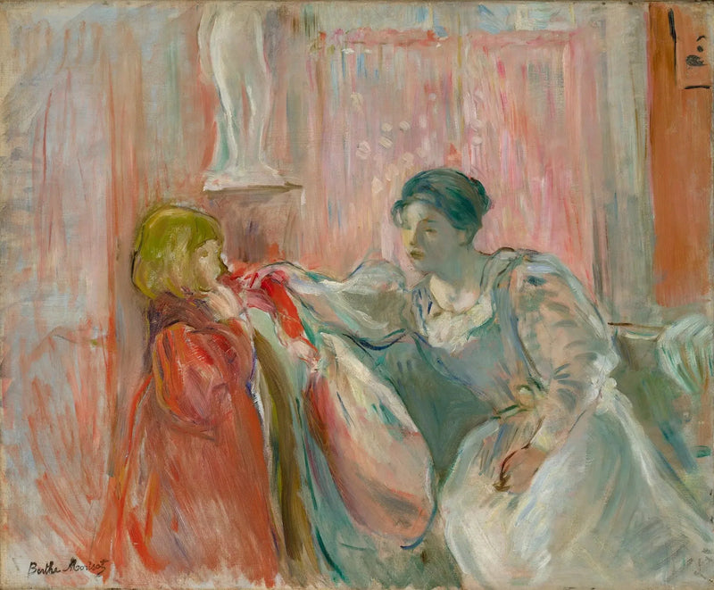 Ung kvinde og barn - Berthe Morisot