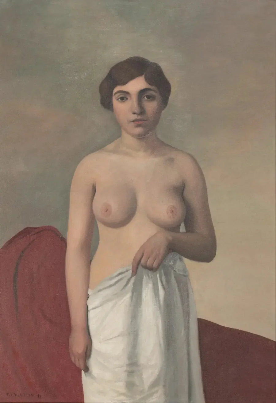 Ung kvinde stående - Félix Vallotton