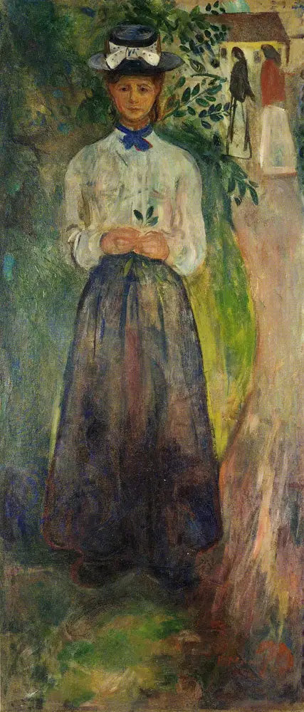Ung Kvinde blandt planter - Edvard Munch
