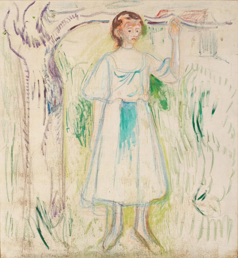 Ung kvinde under et træ - Edvard Munch