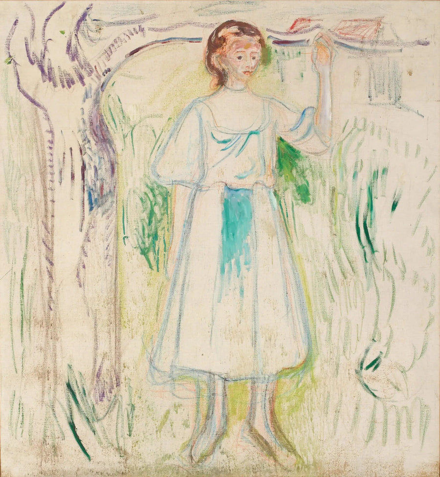 Ung kvinde under et træ - Edvard Munch