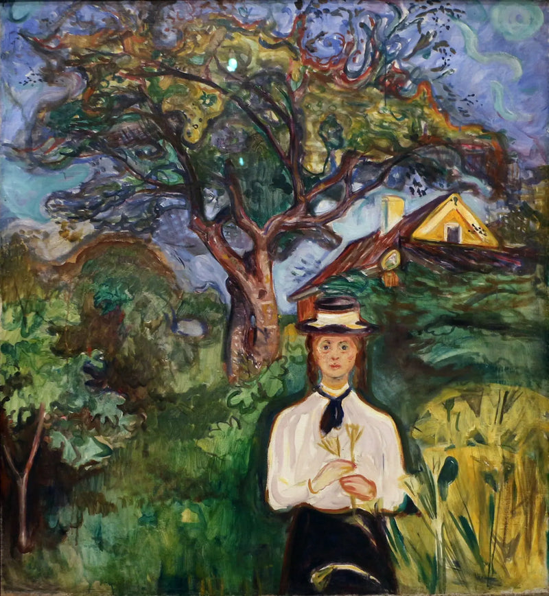 Ung Kvinde under et Æbletræ - Edvard Munch