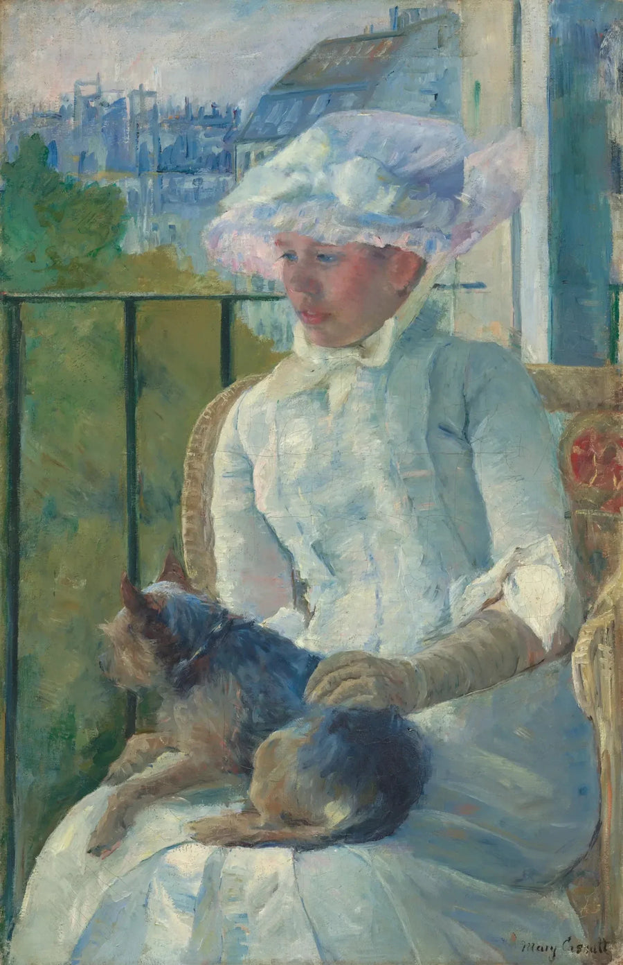 Ung pige ved vinduet - Mary Cassatt