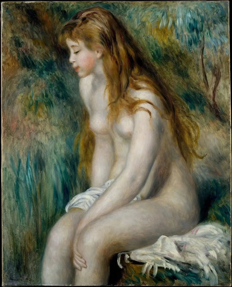 Ung Pige i Badet - Pierre-Auguste Renoir