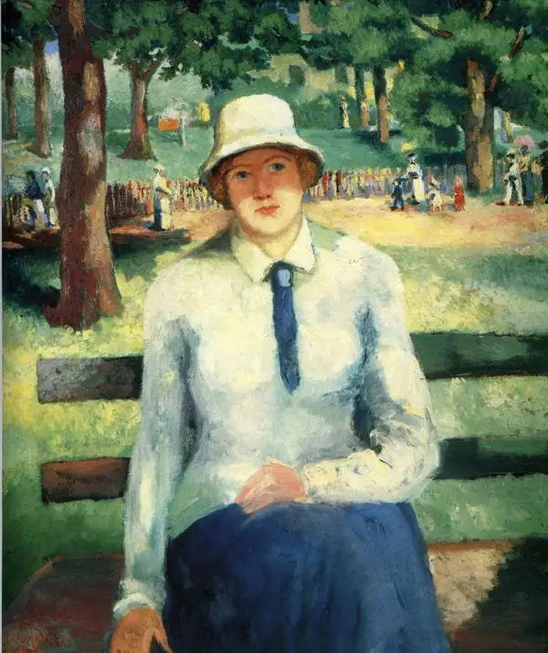 Ung pige uden arbejde (rød håret pige) - Kazimir Malevich