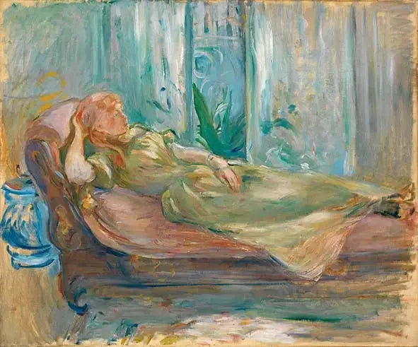 Ung Pige ved divanen - Berthe Morisot