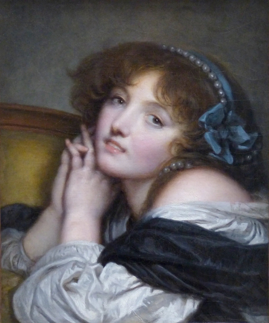 Ung pige med foldede hænder - Jean-Baptiste Greuze