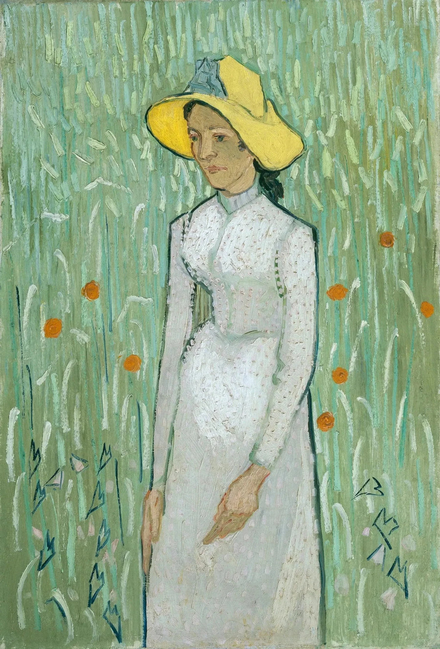 Ung Pige i hvidt - Vincent van Gogh