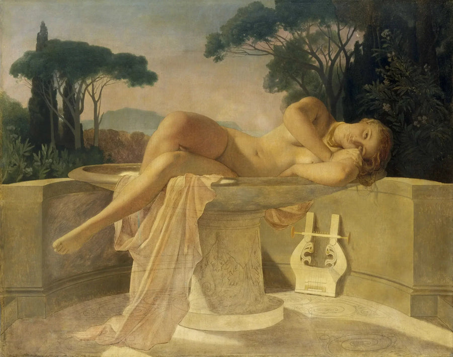 Ung pige i en vase - Paul Delaroche