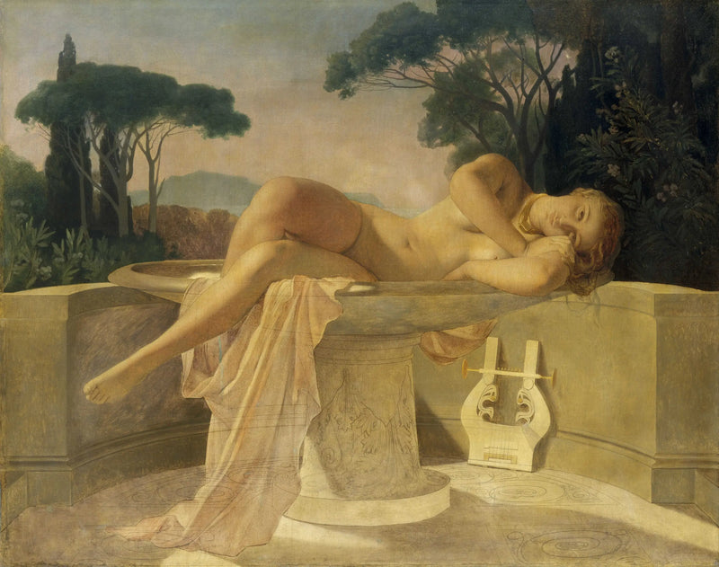 Ung pige i en vase - Paul Delaroche