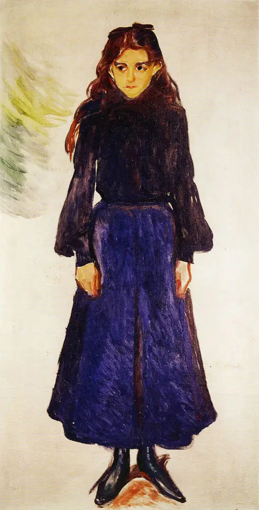 Ung Pige i blå - Edvard Munch