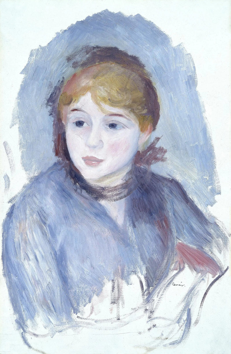 Ung pige i blå - Pierre-Auguste Renoir