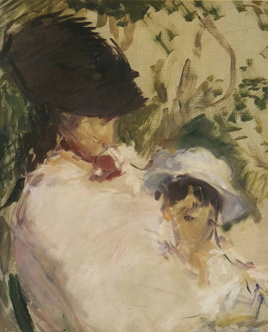 Ung pige og barn - Édouard Manet