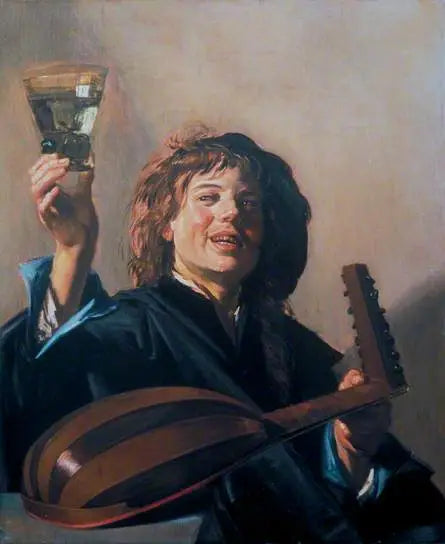 Ung dreng med et glas og lut - Frans Hals